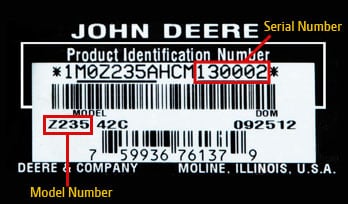 john deere pin number decoder